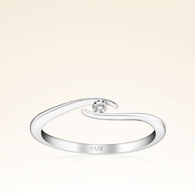 0,05 Karat Tektaş Pırlanta Yüzük - Pare Pırlanta