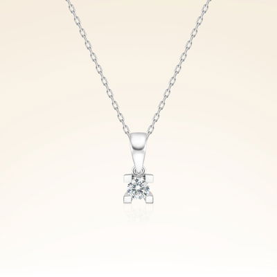 0,06 Karat Pırlanta Tektaş Kolye - Pare Pırlanta