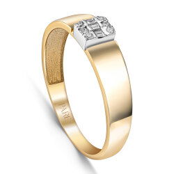 0,06 Karat Pırlantalı Baget Yüzük - PR01730 - 2