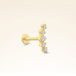 0,06 Karat Pırlanta Taşlı Helix Piercing - 2