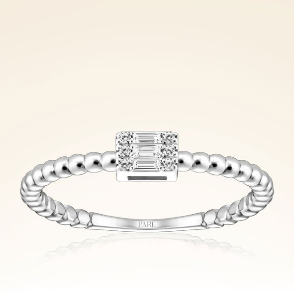 0,07 Karat Baget Pırlanta Yüzük - Pare Pırlanta