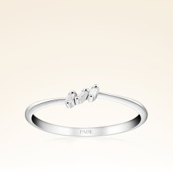 0,07 Karat Baget Pırlanta Yüzük - 1