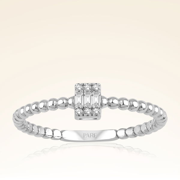 0,07 Karat Baget Pırlanta Yüzük - Pare Pırlanta