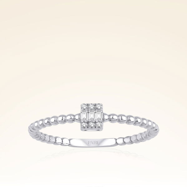 0,07 Karat Baget Pırlanta Yüzük - Pare Pırlanta