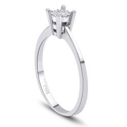 0,07 Karat Coronet Pırlanta Yüzük - PR01407 - 2