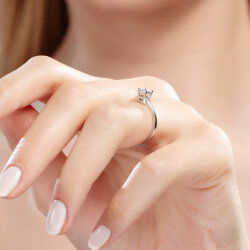 0,07 Karat Coronet Pırlanta Yüzük - 4