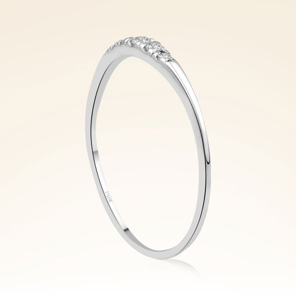 0,07 Karat Pırlanta Beştaş Trend Yüzük - Pare Pırlanta