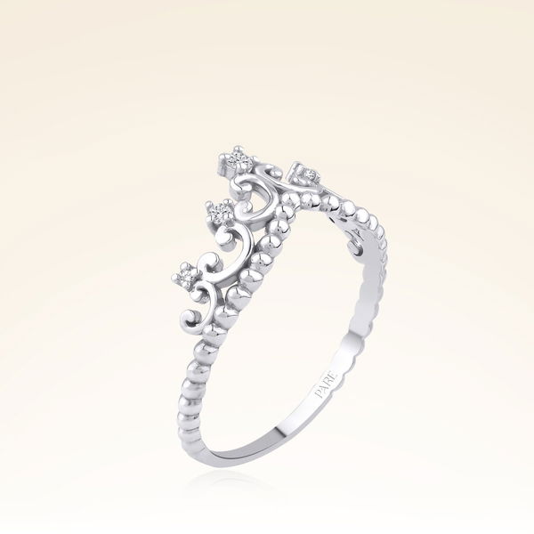 0,07 Karat Pırlanta Taç Yüzük - Pare Pırlanta