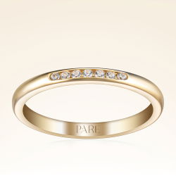 0,07 Karat Gömme Pırlantalı Kadın Alyans - PRA0009 - 1