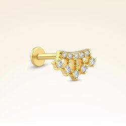 0,07 Karat Pırlanta Taşlı Helix Piercing - 2