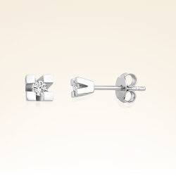 0,07 Karat Tektaş Pırlanta Küpe - PR00937 - 1