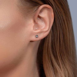 0,07 Karat Tektaş Pırlanta Küpe - PR00940 - 2