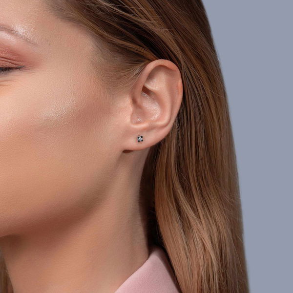 0,07 Karat Tektaş Pırlanta Küpe - Pare Pırlanta