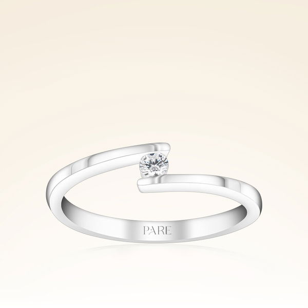 0,07 Karat Tektaş Pırlanta Yüzük - Pare Pırlanta