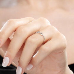 0,07 Karat Trend Pırlanta Yüzük - 4