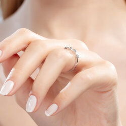 0,07 Karat Trend Pırlanta Yüzük - 4