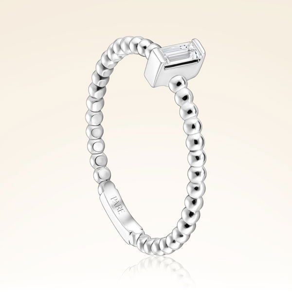 0,08 Karat Baget Pırlanta Yüzük - Pare Pırlanta