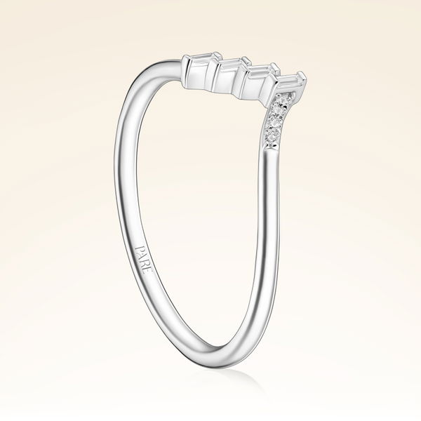 0,08 Karat Pırlanta Baget Taşlı Yüzük - Pare Pırlanta