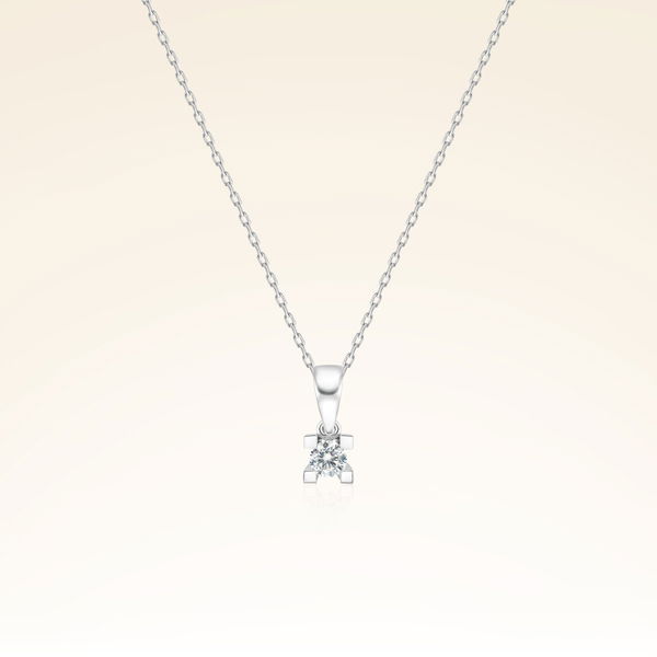 0,08 Karat Pırlanta Tektaş Kolye - Pare Pırlanta