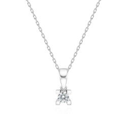 0,08 Karat Pırlanta Tektaş Kolye - PR00498 - 1