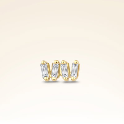 0,08 Karat Pırlanta Baget Piercing - Pare Pırlanta