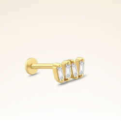 0,08 Karat Pırlanta Baget Piercing - 2