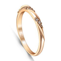 0,08 Karat Pırlantalı Trend Yüzük - PR01768 - 2