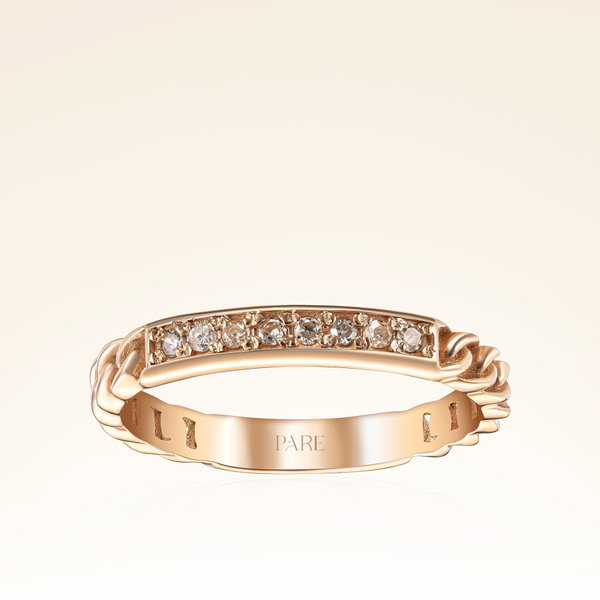 0,08 Karat Pırlantalı Trend Yüzük - Pare Pırlanta