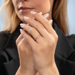 0,08 Karat Pırlantalı Trend Yüzük - 3