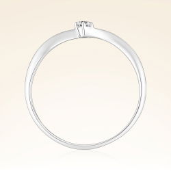 0,08 Karat Pırlanta Tektaş Yüzük - 3