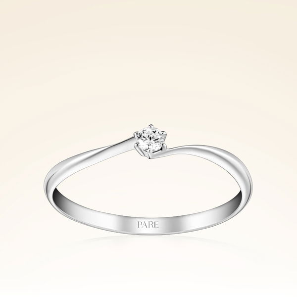 0,08 Karat Pırlanta Tektaş Yüzük - Pare Pırlanta