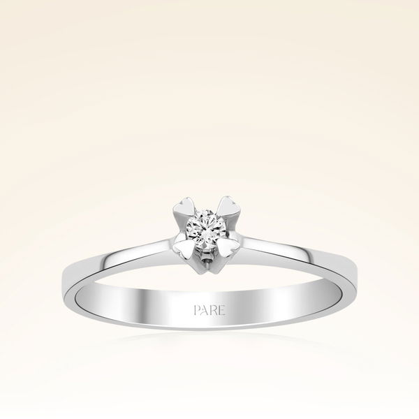 0,08 Karat Tektaş Pırlanta Yüzük - Pare Pırlanta