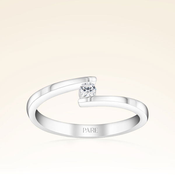 0,08 Karat Tektaş Pırlanta Yüzük - Pare Pırlanta