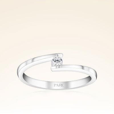 0,08 Karat Tektaş Pırlanta Yüzük - Pare Pırlanta