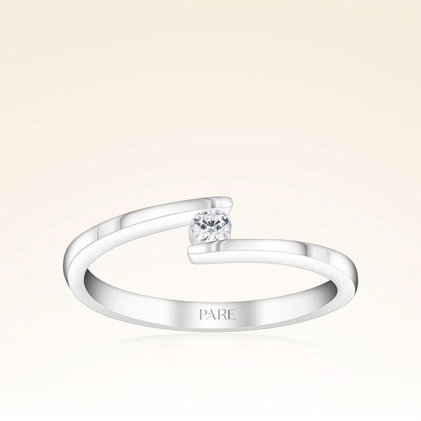 0,08 Karat Tektaş Pırlanta Yüzük - Pare Pırlanta