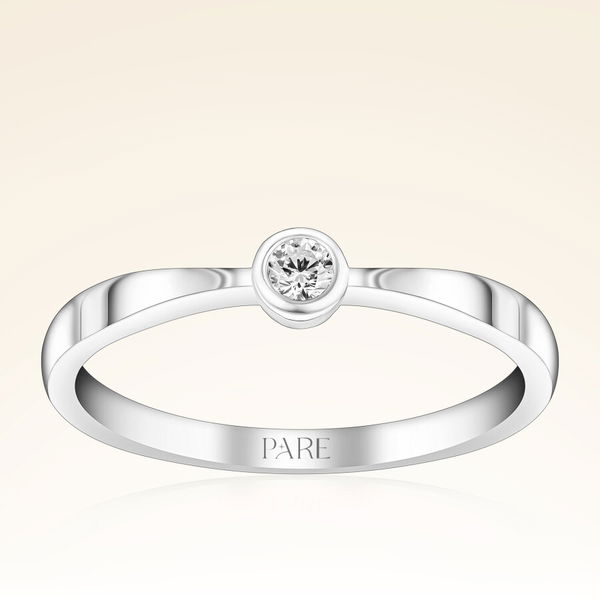 0,08 Karat Tektaş Pırlanta Yüzük - Pare Pırlanta