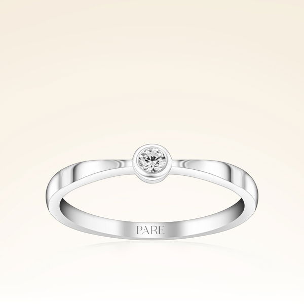 0,08 Karat Tektaş Pırlanta Yüzük - Pare Pırlanta