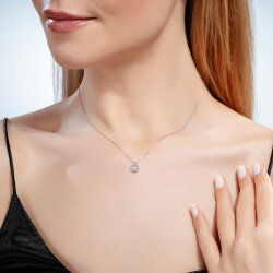  0,08 Karat Trend Pırlanta Kolye - 2