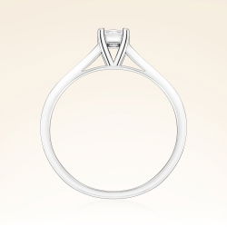 0,09 Karat Prenses Kesim Tektaş Pırlanta Yüzük - PR00123 - 3