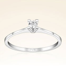 0,09 Karat Pırlanta Tektaş Yüzük - 1