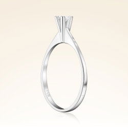 0,09 Karat Pırlanta Tektaş Yüzük - 2