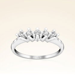 0,10 Karat Beştaş Pırlanta Yüzük - 1