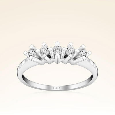 0,10 Karat Beştaş Pırlanta Yüzük - Pare Pırlanta