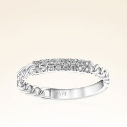 0,10 Karat Pırlanta Zincirli Yüzük - 1