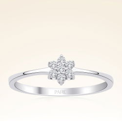 0,10 Karat Pırlanta Çiçek Yüzük - PR00306 - 1