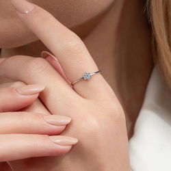 0,10 Karat Pırlanta Çiçek Yüzük - PR00306 - 3