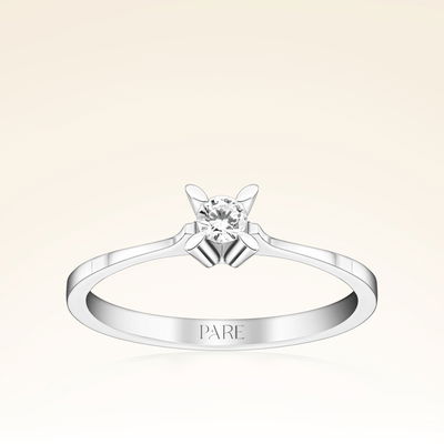 0,10 Karat Pırlanta Tektaş Yüzük - Pare Pırlanta