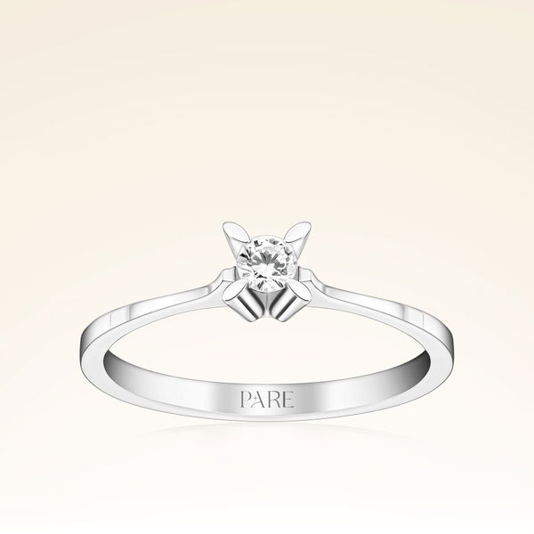 0,10 Karat Pırlanta Tektaş Yüzük - Pare Pırlanta