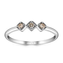0,10 Karat Pırlanta Renkli Taşlı Trend Yüzük - PR01777 - 1