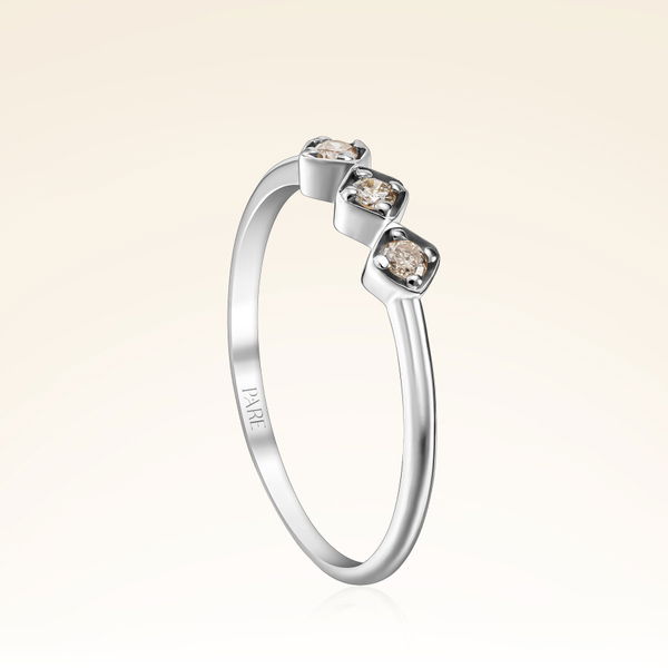 0,10 Karat Pırlanta Renkli Taşlı Trend Yüzük - Pare Pırlanta